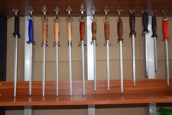 Diamond Coated Kitchen Knife Sharpening Steel Rod