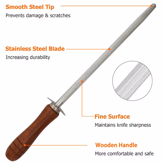 Diamond Steel Sharpening Rod