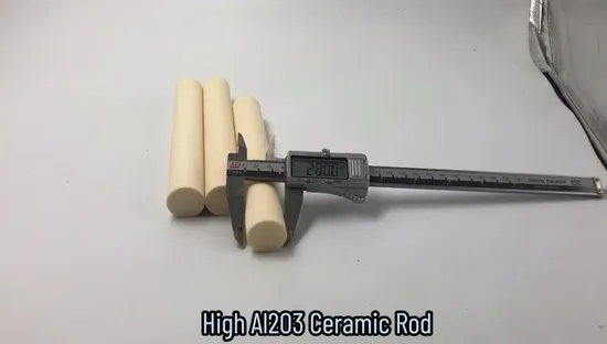 Usinage CNC personnalisé 95% 99% affûtage tige en céramique d'alumine aiguisant la tige solide