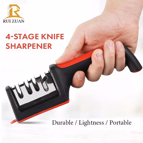  Aiguiseur de couteaux portable.  Lames de tungstène et de céramique outil d'affûtage manuel des couteaux Esg10143