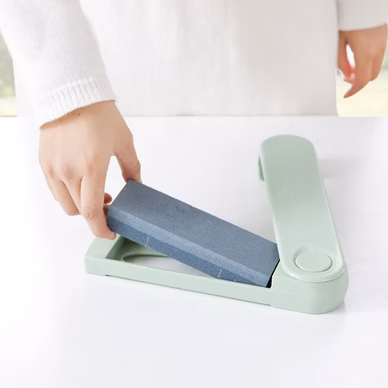Aiguiseur de couteaux pliable Double face, aiguisoir de poche Portable, pierre à aiguiser les couteaux en diamant, outils de cuisine d'extérieur Wbb11982