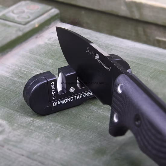 Outils multifonctions de poche, porte-clés de poche pliable, aiguisoir de couteaux avec pré